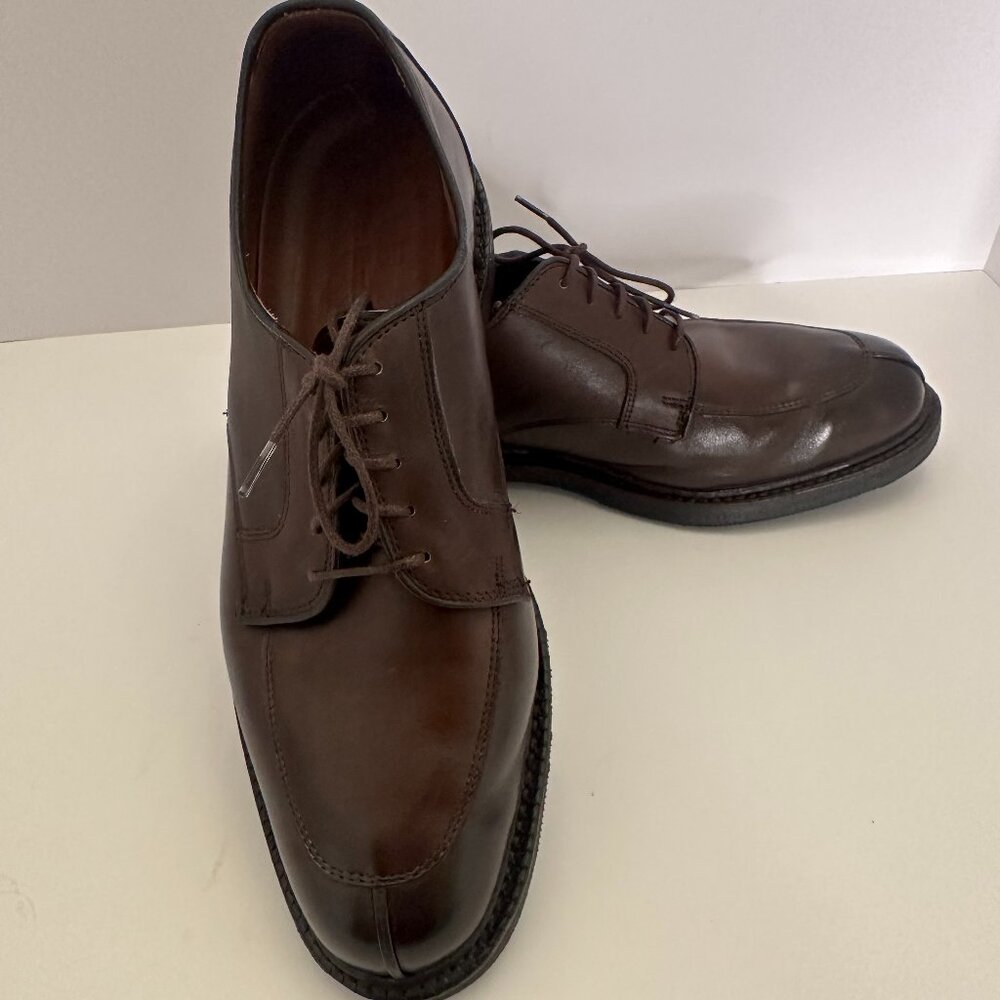 Allen Edmonds Oxford Round Toe Brown Leather Shoes Men's Size 9.5D 1609